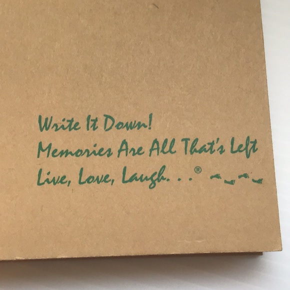 Vintage 1998 Christmas Journal 25 years of memories Simplebasic blank DIY rustic - Picture 2 of 15